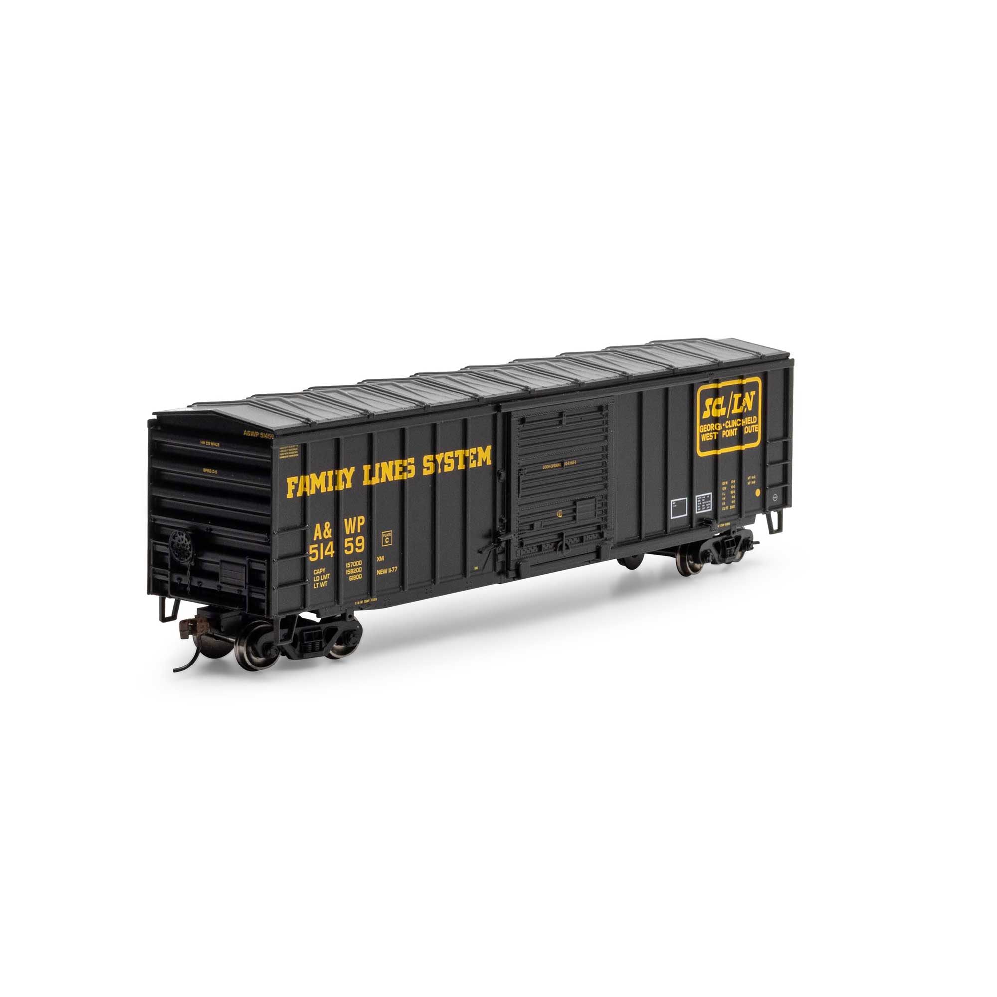 HO 50′ ACF Outer Post Box Car, AWP #51459