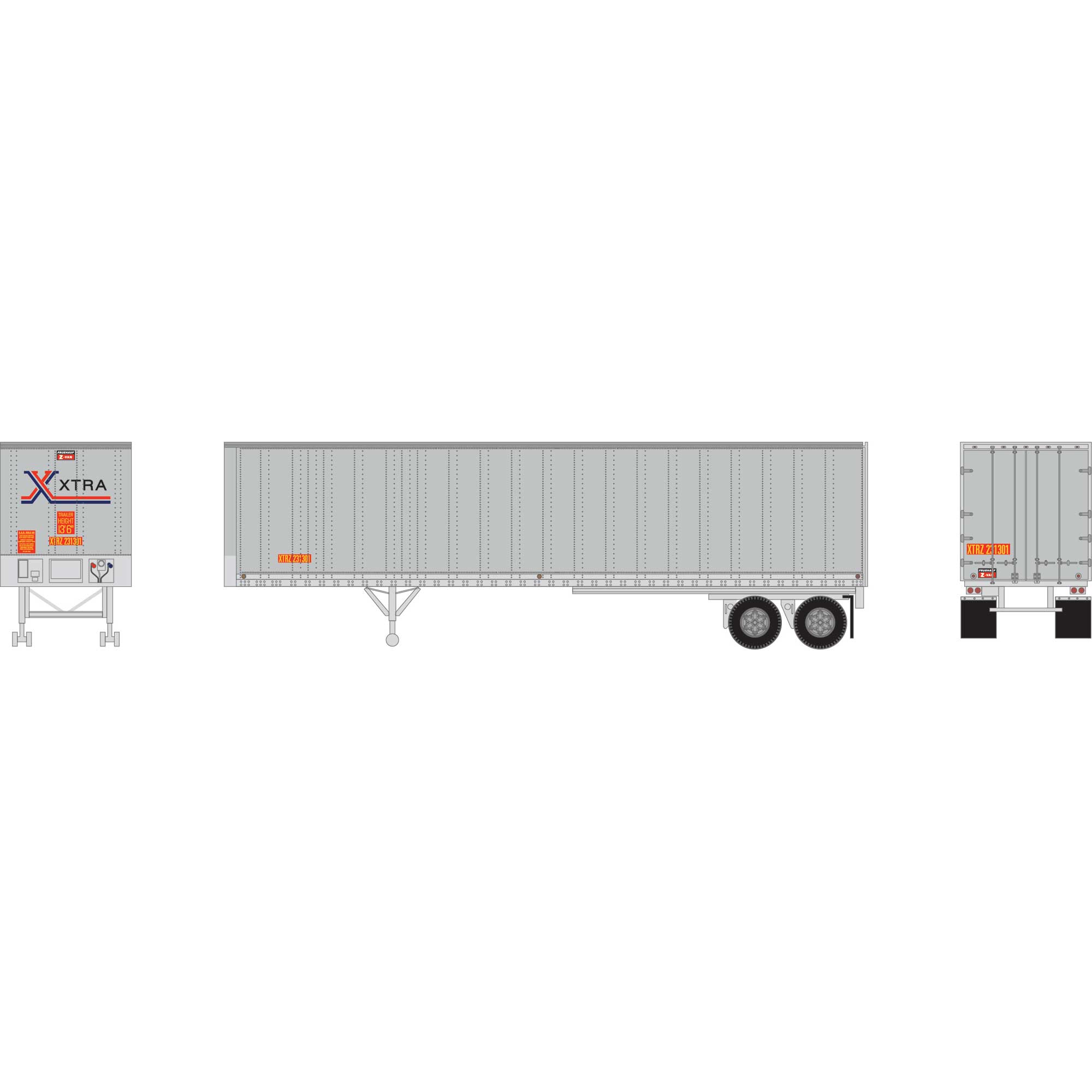 N 40′ Fruehauf Trailer, XTRA XTRZ #231301