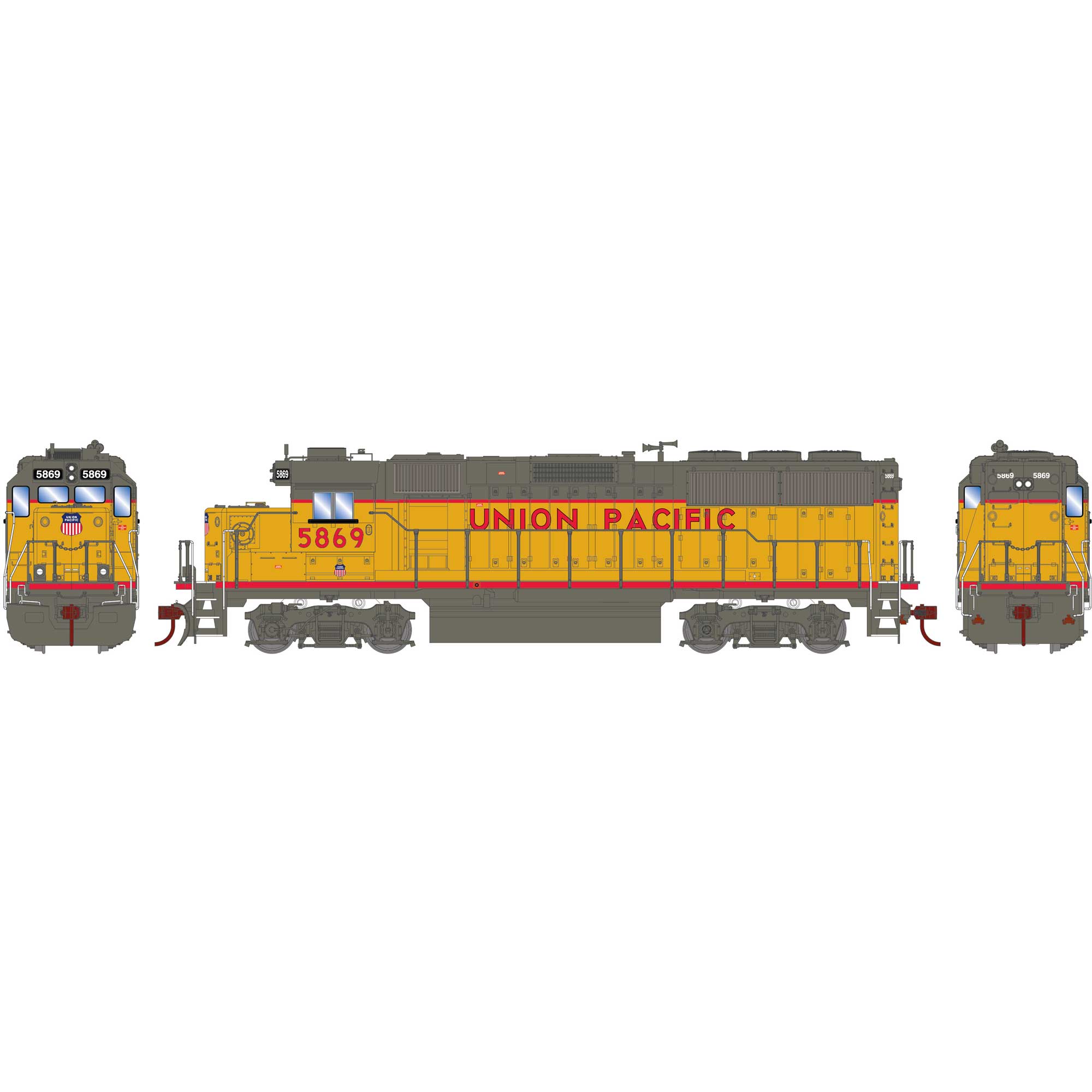 HO EMD GP60 Locomotive, Sound-Ready, UP #5869