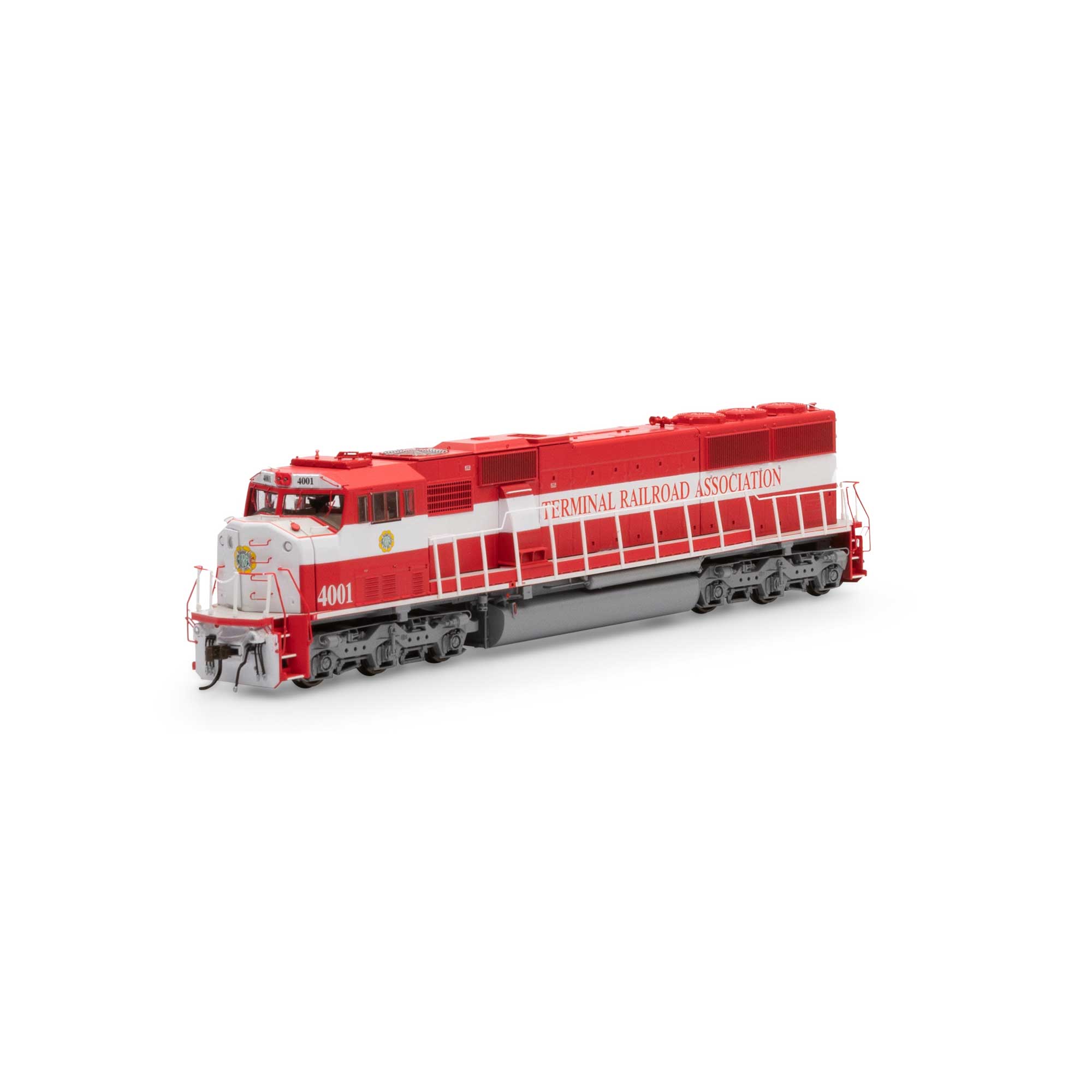 HO SD60I with DCC & Sound, TRRA/Red/White #4001