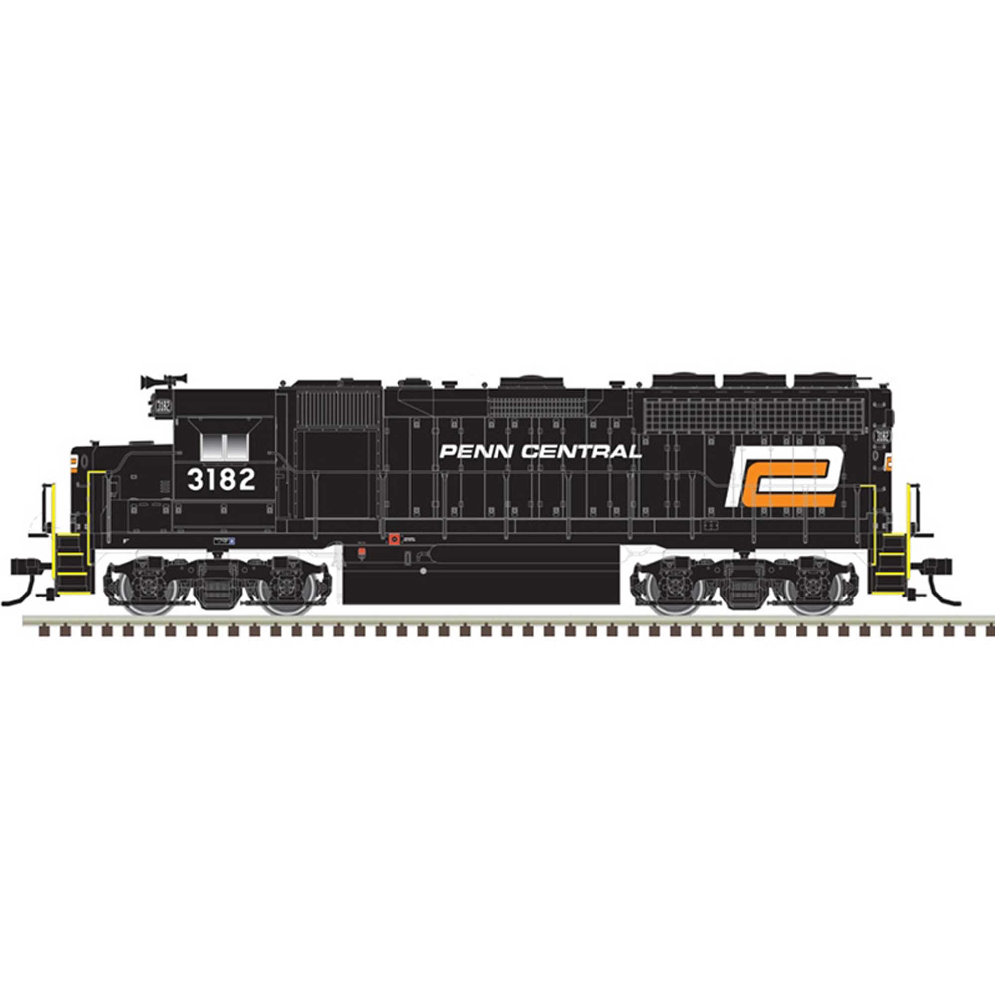 HO GP 40 Loco Penn Central 3182