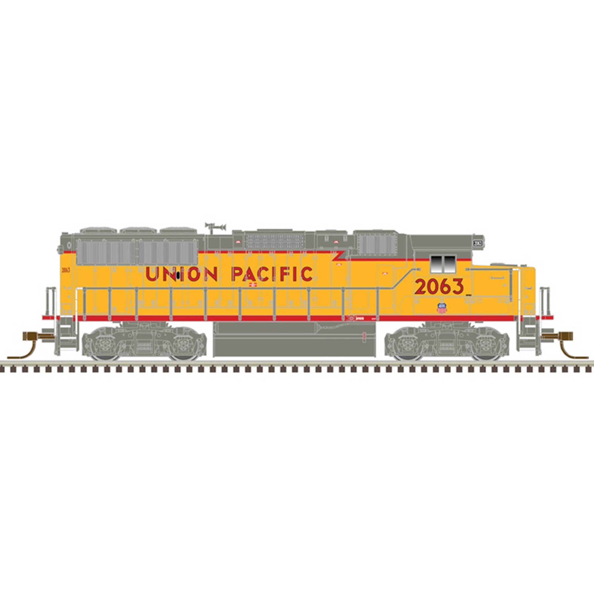 Union Pacific 2069 (Yellow Red Gray)