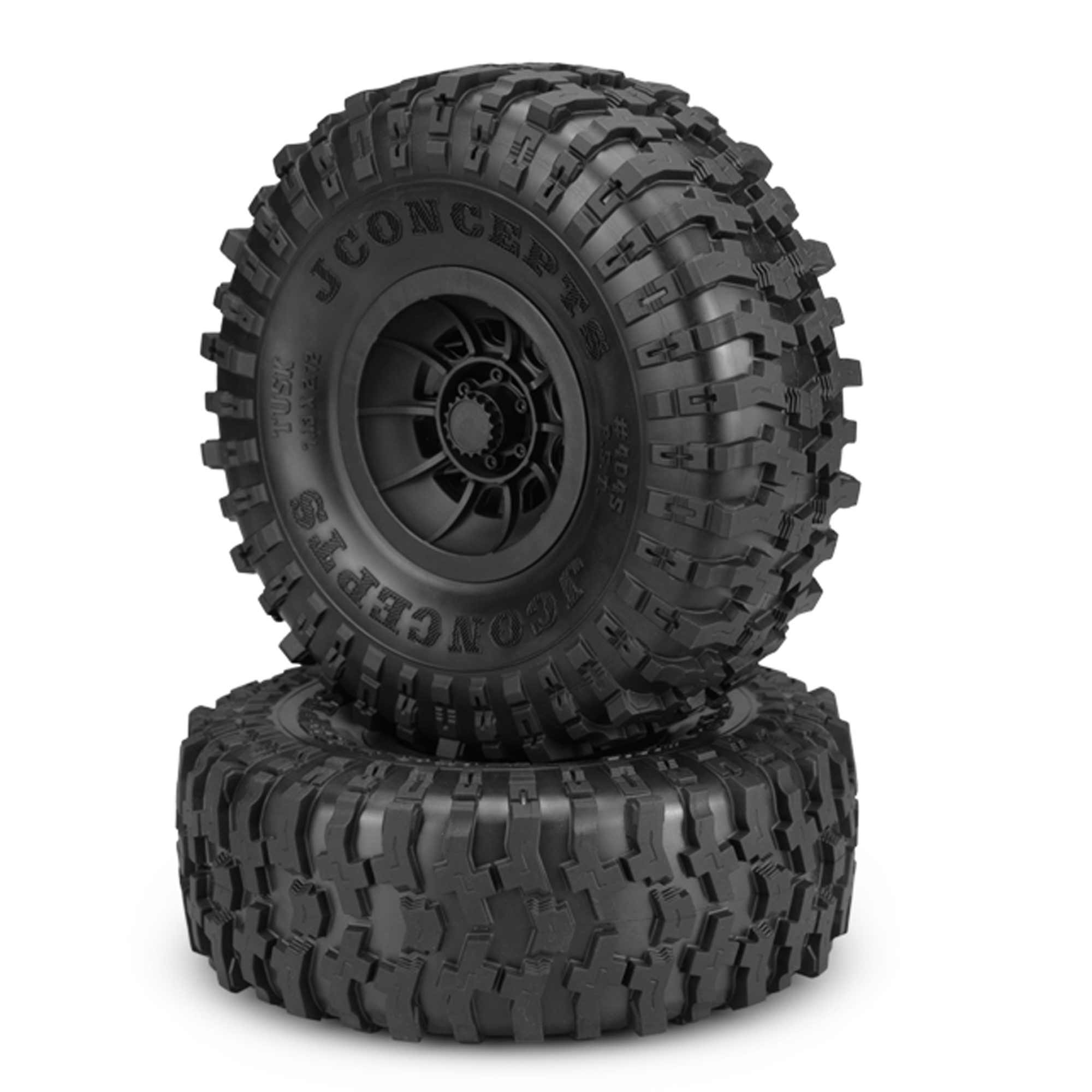 1/6 Tusk 2.9” Pre-Mounted Crawler Tires, Green Compound (2)