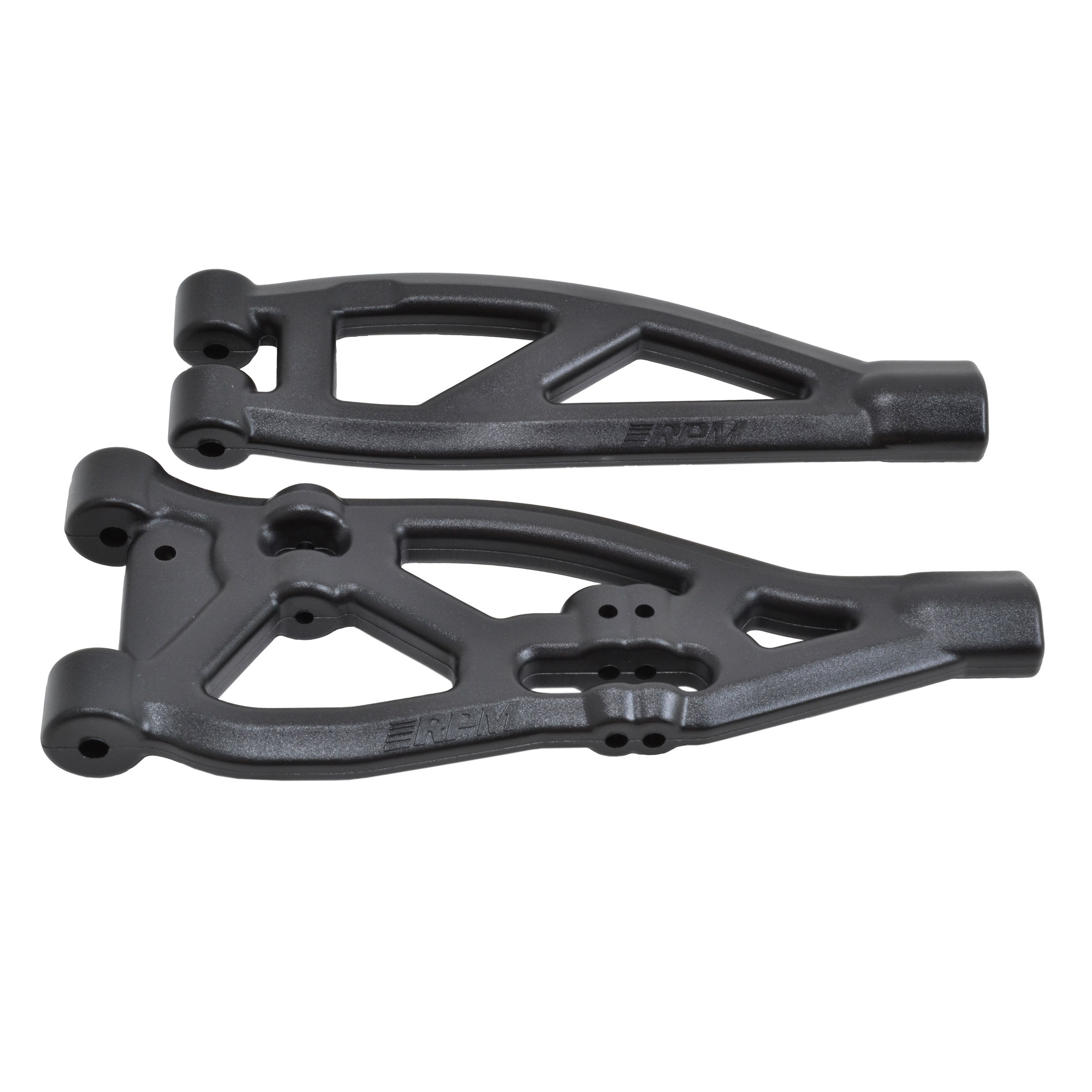 Front Upper and Lower A-Arm: ARRMA V4 & Older 6S BLX Trucks, Black